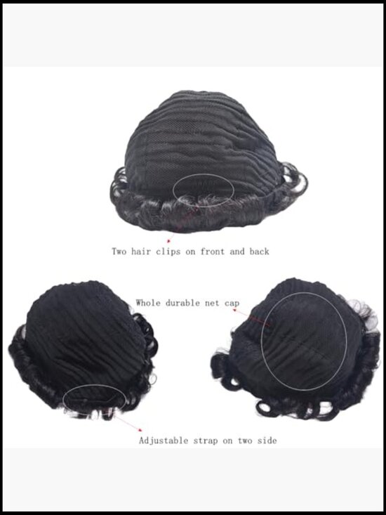 Short Layered Curly Human Hair Pixie Wig with Bangs 150% Density Glueless Daily main image 5